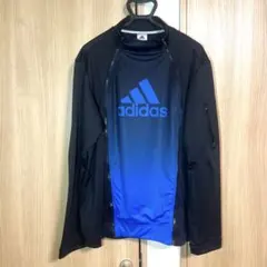 希少 4XO アディダス リバーシブル トラックジャケット 紺 黒 ダブルジップ