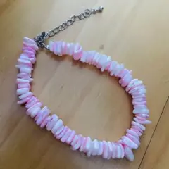 ブレスレット　珊瑚系　ピンク