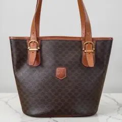 CELINE【美品】マカダム柄 PVC&レザー トートバッグのサムネイル