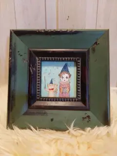 ❤️月火発送❤️増田常徳　ピエロ　道化師　油絵　絵画　原画　アート ❤️月火発送❤️増田常徳 ピエロ 道化師 油絵 絵画 原画 アート