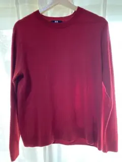 UNIQLO カシミヤ 赤 長袖セーター XL