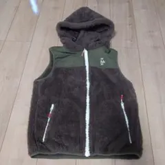 CHUMS フード付きブラウンフリースジャケット Sサイズ