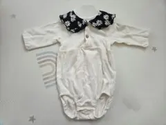 ベビー ロンパース 花柄襟付き 70-80cm　しまむら　デイジー柄のサムネイル
