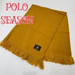 POLO SEASON ストール　キャメル　108×79 ポロ