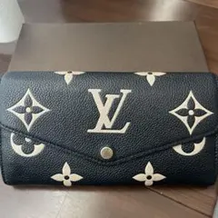 ルイヴィトン　ポルトフォイユサラ　アンプラント　バイカラー　長財布