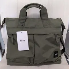AIGLE エーグル　ドゥダット ヘルメットトート　モスグリーン　【新品】
