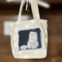 コヤンイサムチョンフェイスルミファブリックふっくらト-トバッグ