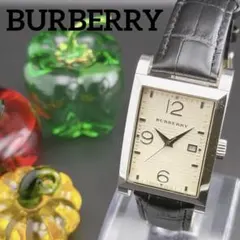 稼動品 Burberry バーバリー シルバー タンク 青針 ボーイズ 腕時計