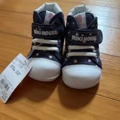 MIKI HOUSE ドット柄 ベビーシューズ 13.5cm