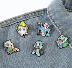 ポケモン ピンバッジ ゼルダ スポンジボブ 5個セット