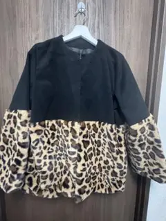 ヒョウ柄アウター