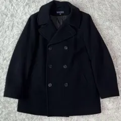 ✨極美品✨ラルフローレン ウールピーコート ダブルブレスト オーバーサイズ 黒