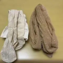 A*i様 ホワイト ベージュ ドット柄 ストッキング　掃除用