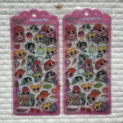 パワパフ パワーパフガールズ ドロップジュエリーシール 2枚