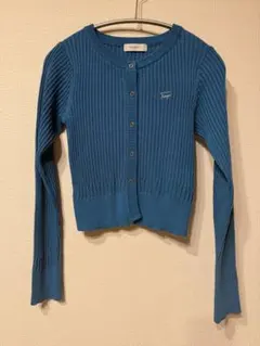 【週末値下げ】PAGEBOY 青 長袖カーディガン F