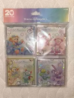 ダッフィー&フレンズ 20周年 カラフルハピネス メモ帳 ダフフレ