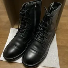 レザーブーツブラック　23センチ