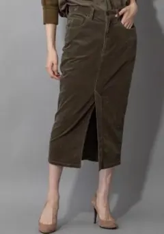 Munich ウォッシュソフトコーデュロイタイトスカート