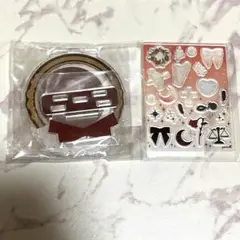 FUKUYA フクヤ クラシカル喫茶 缶バッジスタンド 天使と悪魔 レッド
