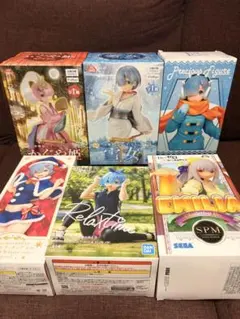【未開封】Re:ゼロ プライズフィギュア 6体セット まとめ売り