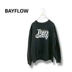 【ベイフロー】トレーナー　スウェット　長袖　プリント　カジュアル　3