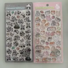 ボンボンドロップシール パンダ レッサーパンダ 2枚セット 正規品 うる