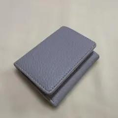 【未使用】ミニ財布 三つ折り財布 コンパクトウォレット グレー×ベージュ