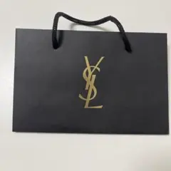 YSL ロゴ入り 黒紙袋