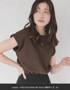 titivate 汗染み防止ダブルカフスTシャツ 白