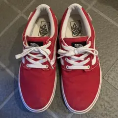 VANS スニーカー　レッド　25cm