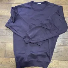 ダークパープル クルーネック トレーナー