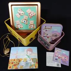 青山デカーポ 　東京限定缶 　くまちゃん 　パンダちゃん　空き缶セット