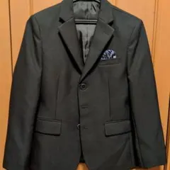 キッズ　ダークグレー スーツセット ネクタイ付き