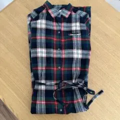 シンプリシティエ シャツワンピース ロング チェック 長袖