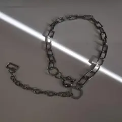 シルバー ステンレススチール チェーンネックレス