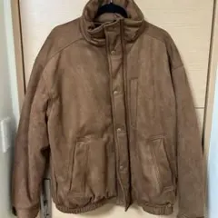 ブラウン スエード風 ジャケット