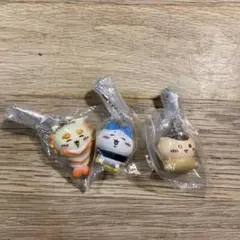 ちいかわ寿司　フィギュアキーホルダー3点セット　ハチワレくりまんじゅうシーサー