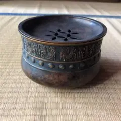 琢斉建水山水柄蓋付き 銅製品 お茶道具 - メルカリ