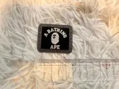 A BATHING APE アイロンシリコンパッチ 黒