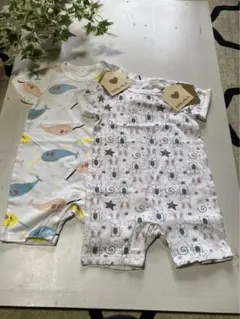 値下げ　新品未使用ロンパース2枚セット