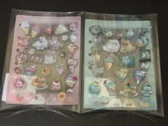 つぶらな瞳のシール2種セット　いちごフェア&チョコミントのサムネイル