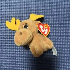 新品Ty タイ　ビーニーブーズ ヘラジカ　チョコレート ぬいぐるみ