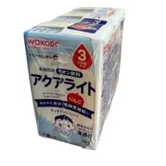 와코도 아쿠아라이트 애플 125ml x 3병 베이비 드링크