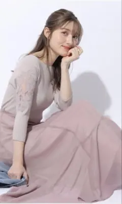 アプワイザーリッシェ　エンブロイダリードッキングワンピース