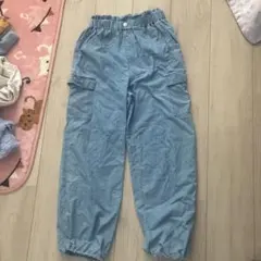 グローバルワーク　ライトブルー カーゴパンツ サイズ150