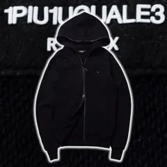 【美品】1PIU1UGUALE3 ラインストーン フルジップパーカー ブラックのサムネイル