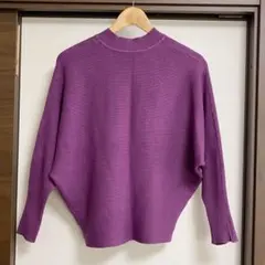 【匿名配送】 r.p.s アールピーエス ニット トップス 長袖 紫 M