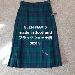 グレンネイビス　膝丈プリーツS　タータンチェック　オニールオブダブリン好きな方も
