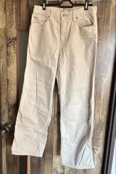 UNIQLOJEANS ベージュ ワイドパンツ