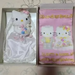 KTDNハローキティ ドールポーチ&プチタオルセットレトロ